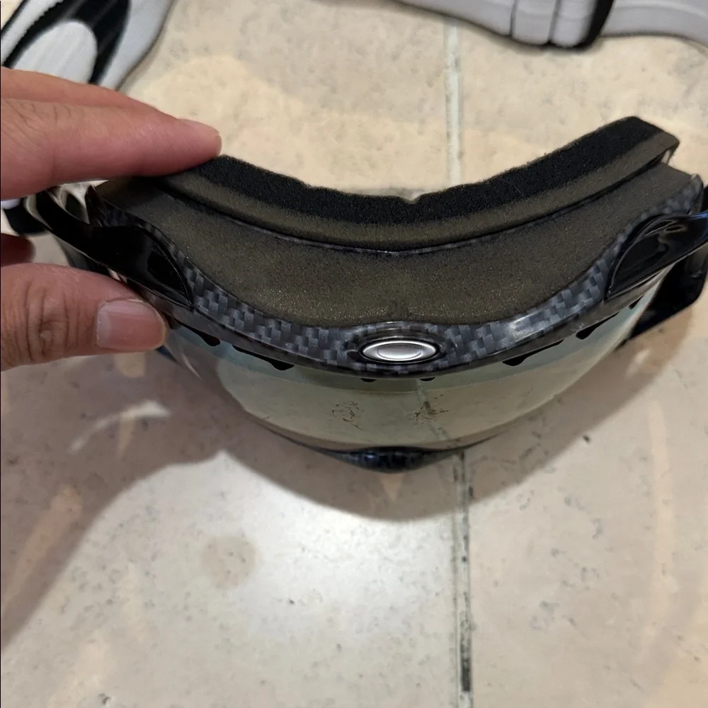 Oakley Black and Gold Face Mask Goggles